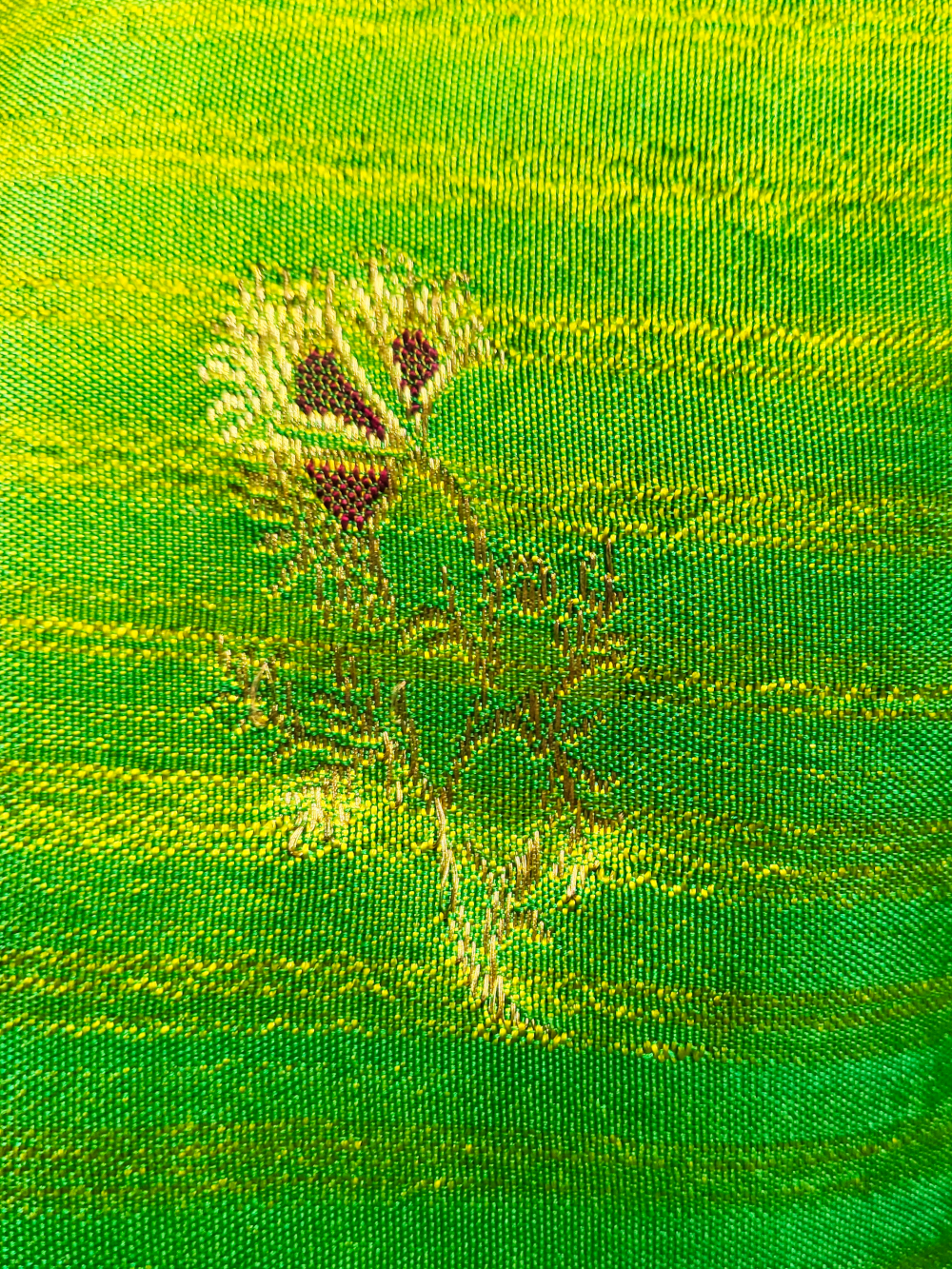 Okinawa Gold clutch - Kanchipuram Series - 1of1