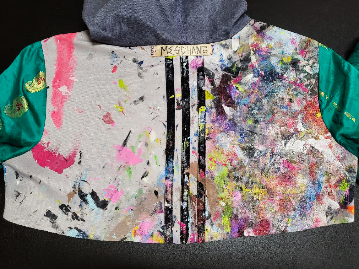 Artiste Sauvage cropped hoodie - Kanchipuram Series - 1of3