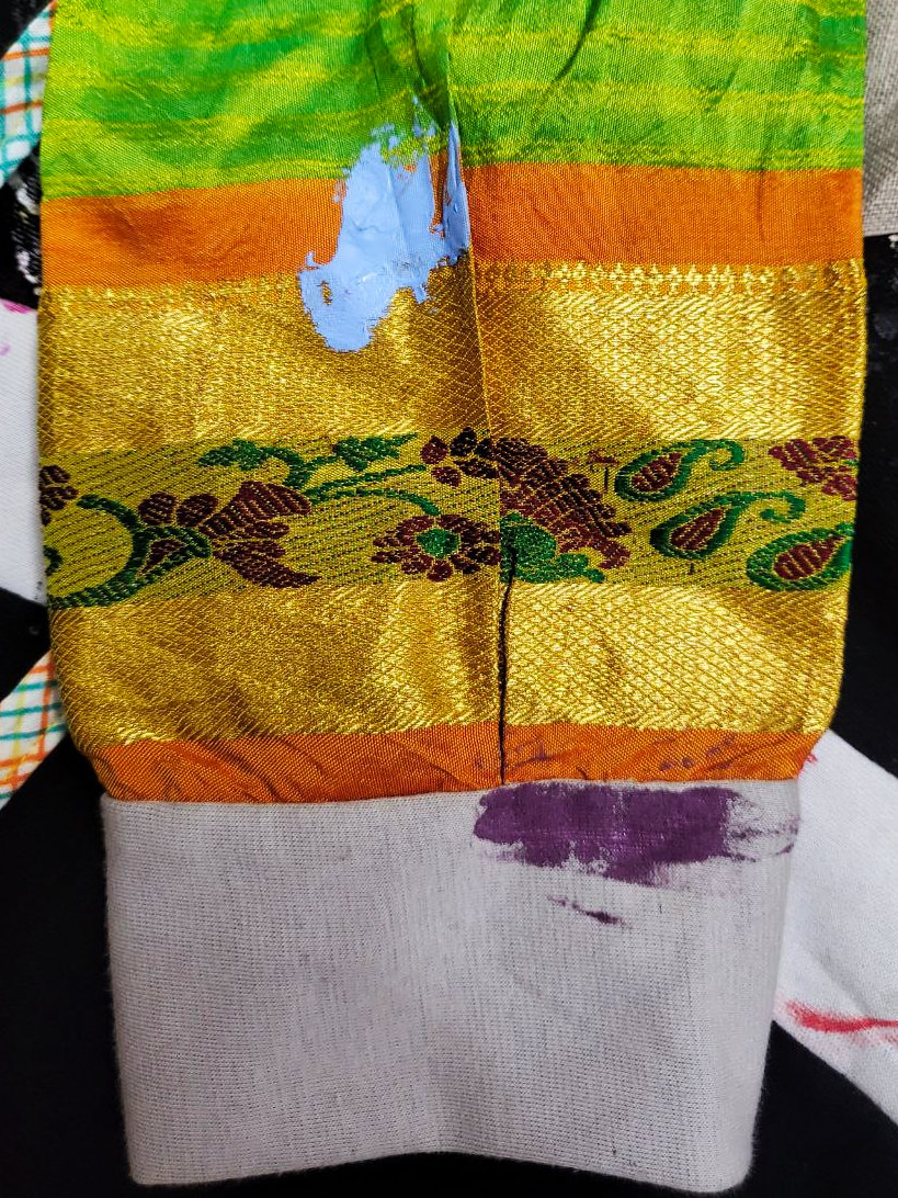 Artiste Sauvage cropped hoodie - Kanchipuram Series - 2of3