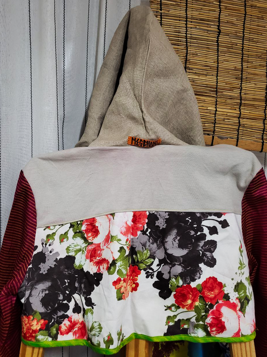 Artiste Sauvage cropped hoodie - Kanchipuram Series - 3of3